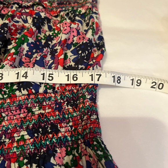 J. Crew size L Smocked dress in watermark floral print - Picture 8 of 10